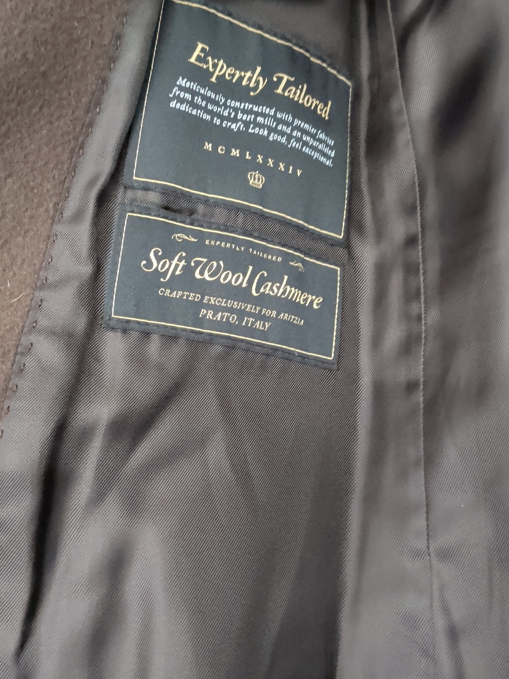 Aritzia Brown Cashmere Only Coat - Picture 4 of 5